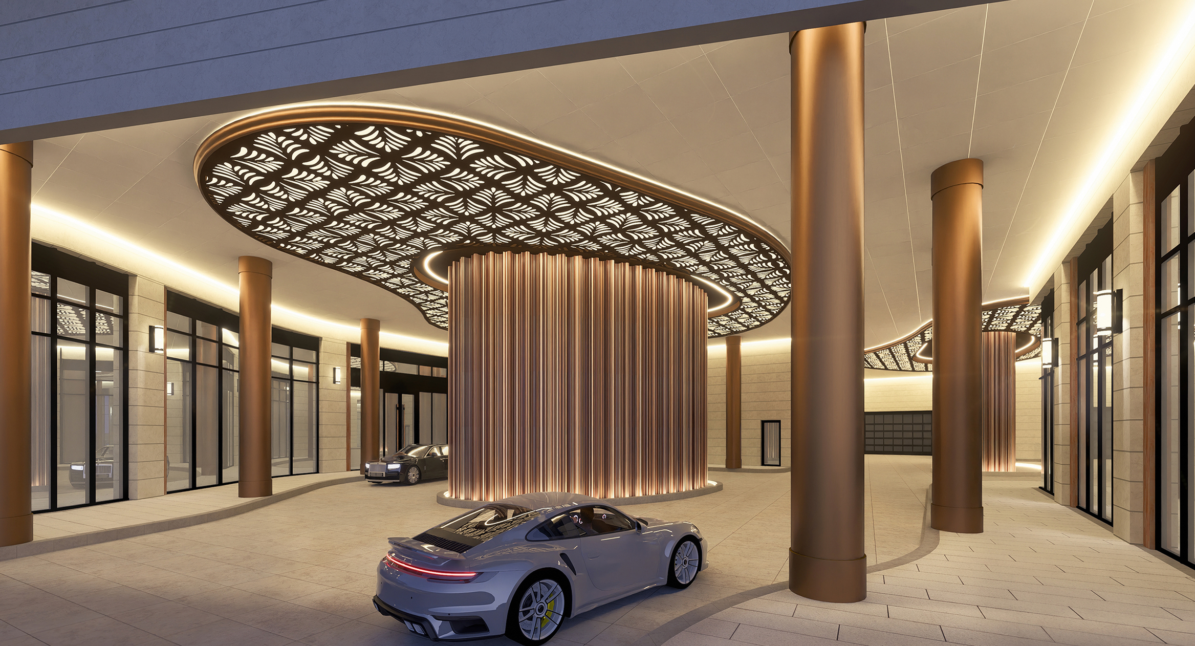 Your porte-cochère to a <br/>luxurious lifestyle.